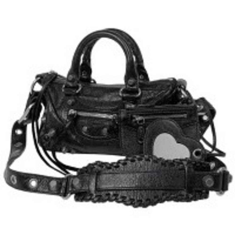 Balenciaga Le Cagole Shoulder Bag Handbag Leather Black